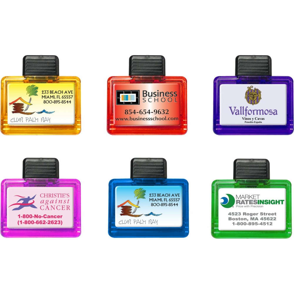 Custom Imprinted New Delhi Rectangle Magnetic Clip Custom Imprinted New Delhi Rectangle Magnetic Clip