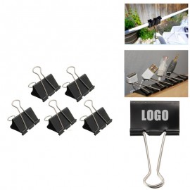 Black Binder Clip Logo Branded