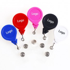 Custom Printed Retractable Badge Reel with Metal Clip  Custom Printed Retractable Badge Reel with Metal Clip
