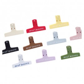 Customized Magnetic Chip Clips Bag Clips Sealing Clip With Magnetic On Back Side