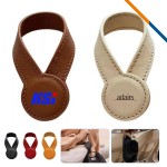 Hikcli Magnetic PU Leather Hat Clip Custom Printed
