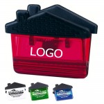 Logo Branded House Shaped Magnet Plastic Clip