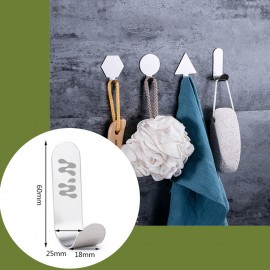 Personalized J Shape Silver Stainless Steel Sticky Clip