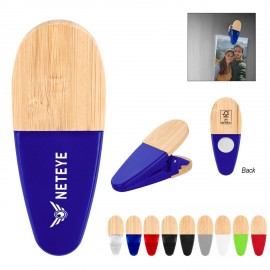 Custom Printed Bamboo Magnetic Clip