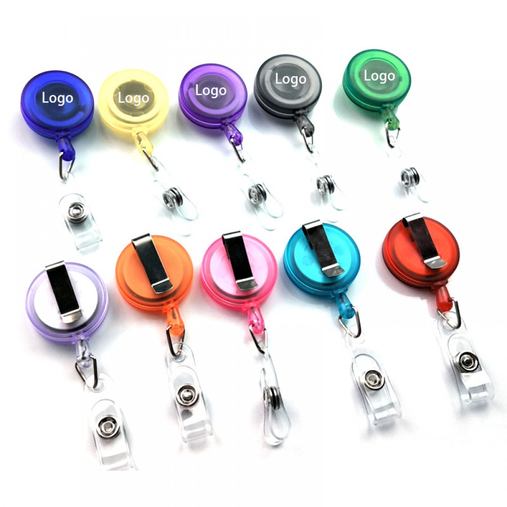 Customized Retractable Badge Reel with Metal Clip