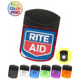 Full Color - Frosted Square Magnetic Clip with Logo  Full Color - Frosted Square Magnetic Clip with Logo