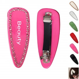 Custom Printed Hair Clip With Rhinestone