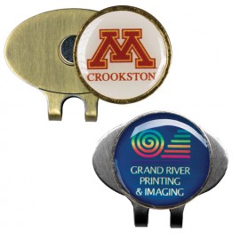 Oval Hat Clip With Golf Ball Marker (Laser Printed Marker) with Logo  Oval Hat Clip With Golf Ball Marker (Laser Printed Marker) with Logo