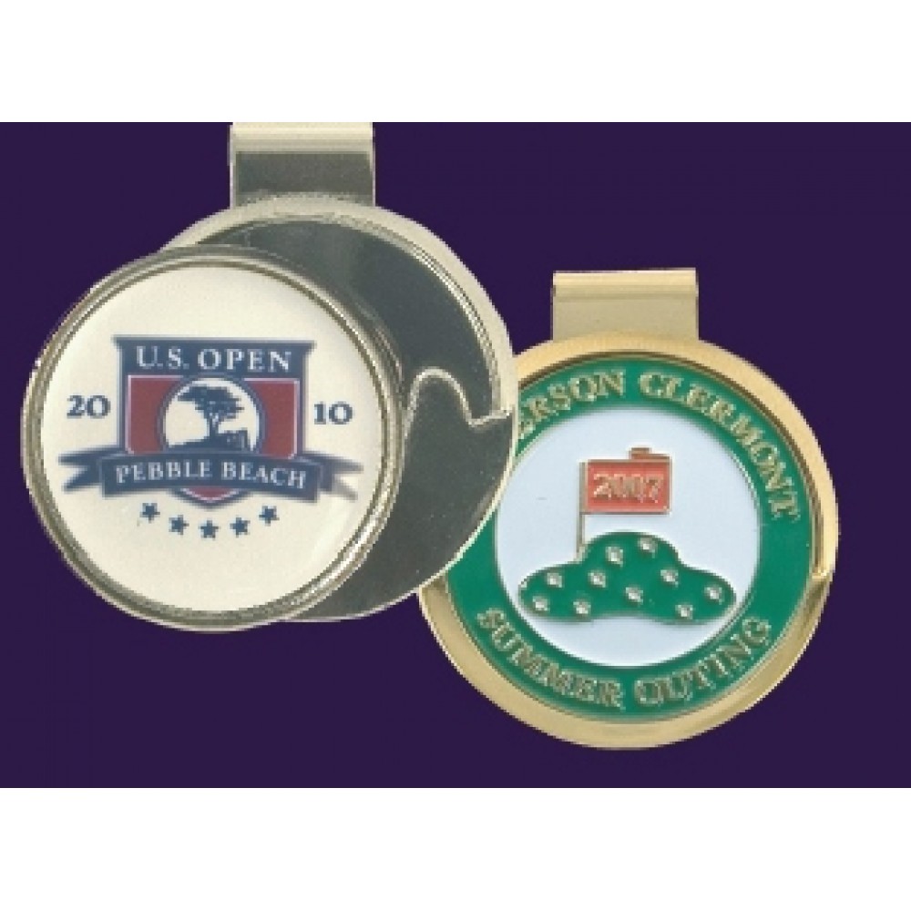 Custom Printed Slide On Hat Clip w/ Ball Marker Custom Printed Slide On Hat Clip w/ Ball Marker