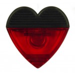 Logo Branded Heart Shaped Jumbo Magnetic Memo Clip