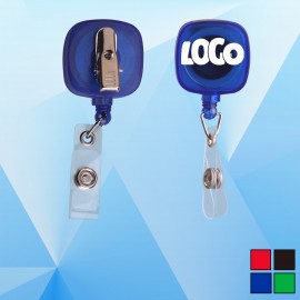 Badge holder with Metal Alligator Clip with Logo  Badge holder with Metal Alligator Clip with Logo
