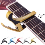 Gun Shaped Aluminum Guitar Capo Clip Logo Branded