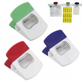 Magnet Clip w/Bottle Opener with Logo  Magnet Clip w/Bottle Opener with Logo