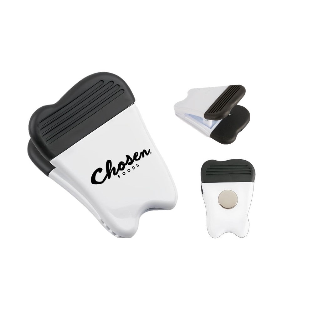 Grin & Grip: Tooth Magnet Clips with Logo Grin & Grip: Tooth Magnet Clips with Logo