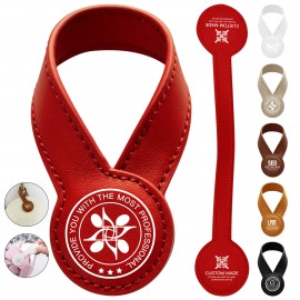 Custom Imprinted PU Leather Magnetic Hat Clip