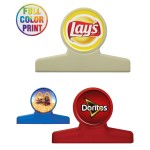 Round Shaped Bag Clip Round Shaped Bag Clip - Full Color Print with Logo