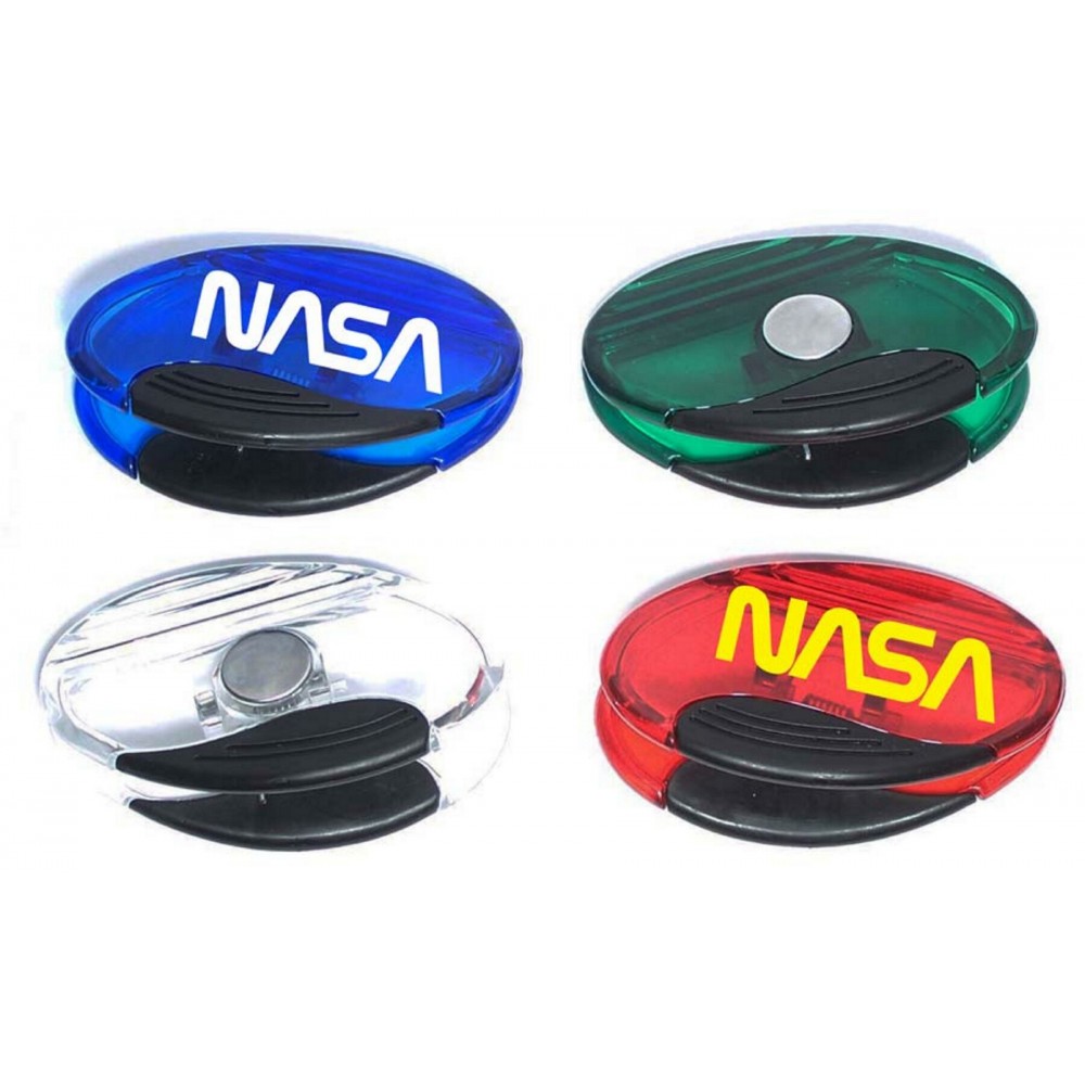 Large Oval Magnetic Memo Clip with Logo