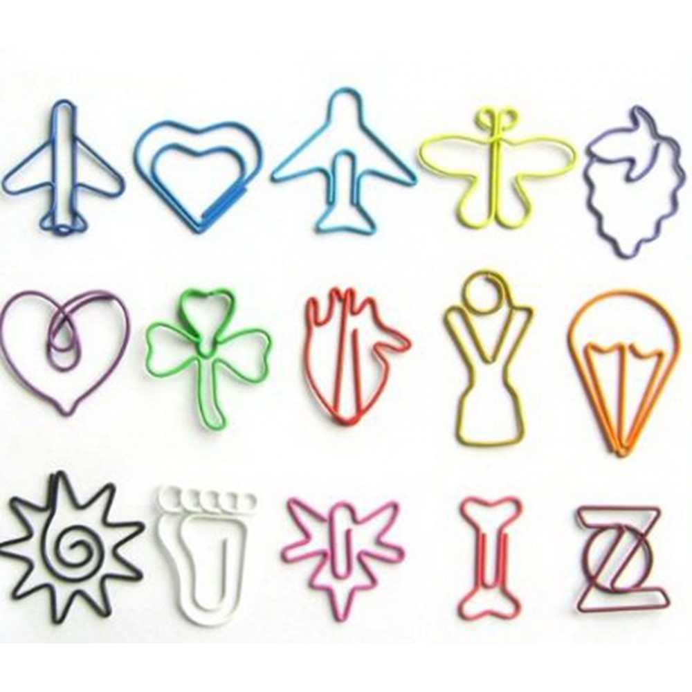 Custom Shaped Metal Paper Clip with Logo