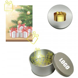 Customized Gift Box Shaped Paper Clips in Tin Box  Customized Gift Box Shaped Paper Clips in Tin Box