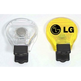Light Bulb Magnetic Memo Clip (6 Week Production) with Logo  Light Bulb Magnetic Memo Clip (6 Week Production) with Logo