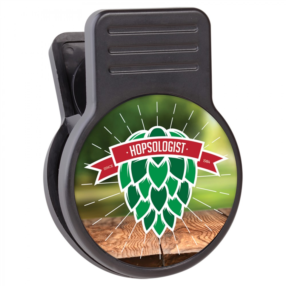 2.25" x 3" - Magnetic Bag Clip and Bottle Opener - with Logo