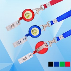 Personalized Round 24" Retractable Badge Holder with Lanyard  Personalized Round 24" Retractable Badge Holder with Lanyard
