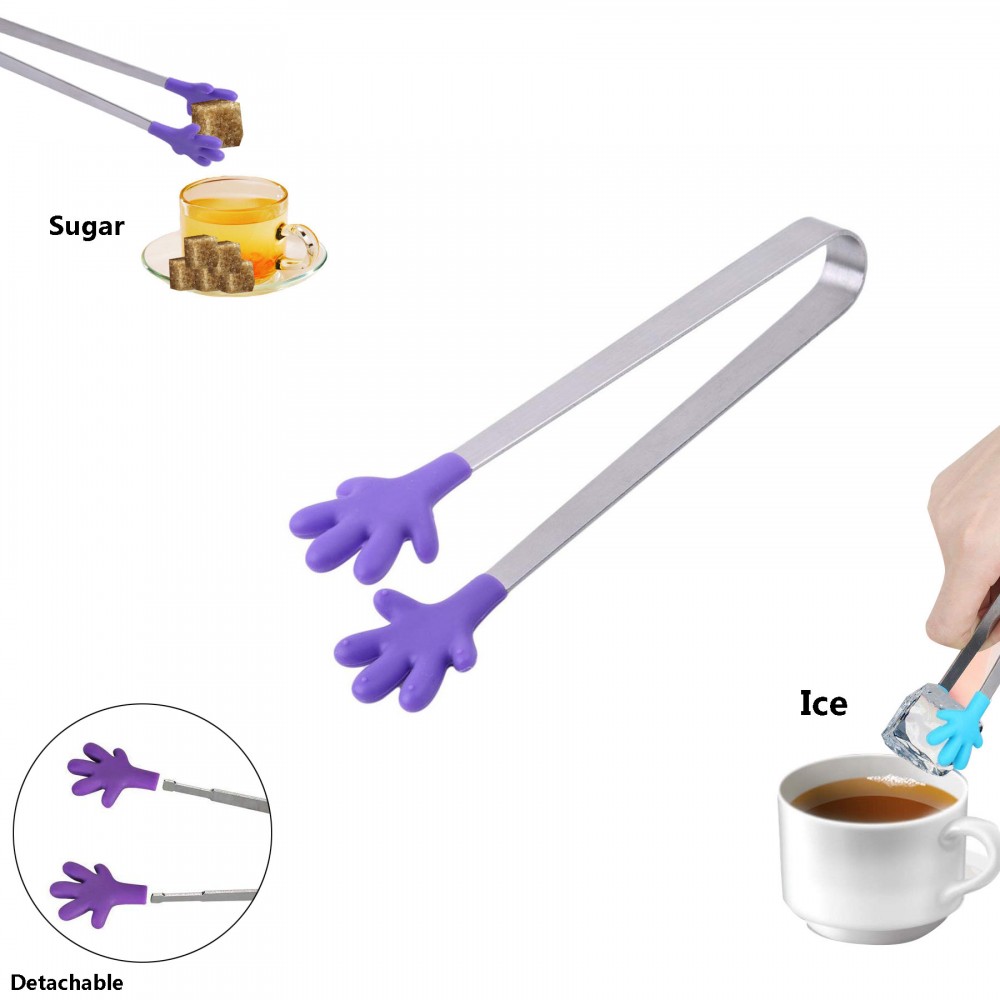 Palm Shaped Sugar Ice Tong Logo Branded Palm Shaped Sugar Ice Tong Logo Branded