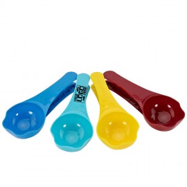 Custom Imprinted Dog Food Scoop and Clip - Opaque Colors with Logo