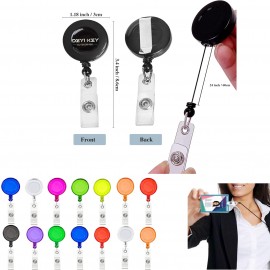 Logo Branded 24" Retractable Badge Reel with 360 Swivel Alligator Clip