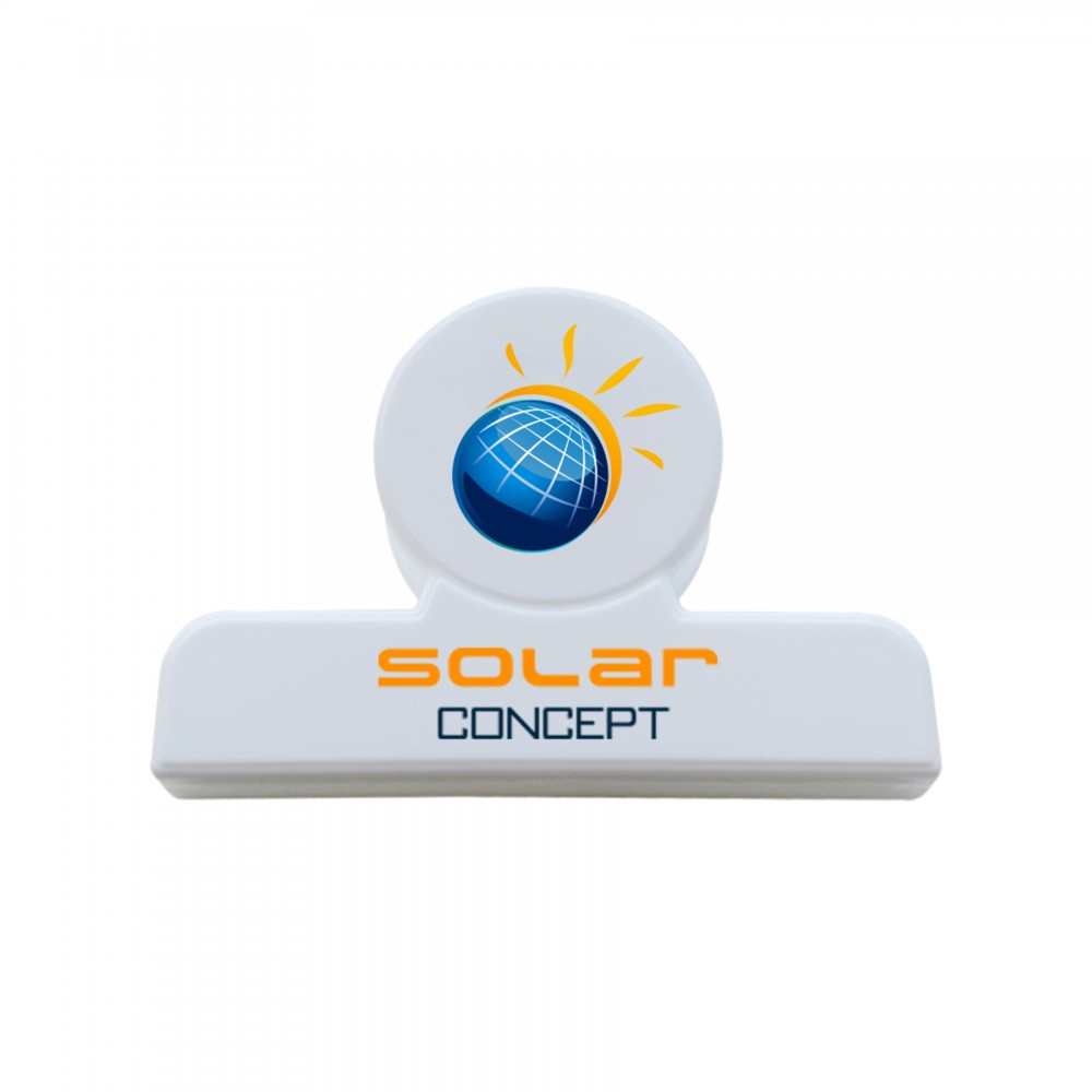 Logo Branded Round Bag Clip (Full Color Process) Logo Branded Round Bag Clip (Full Color Process)