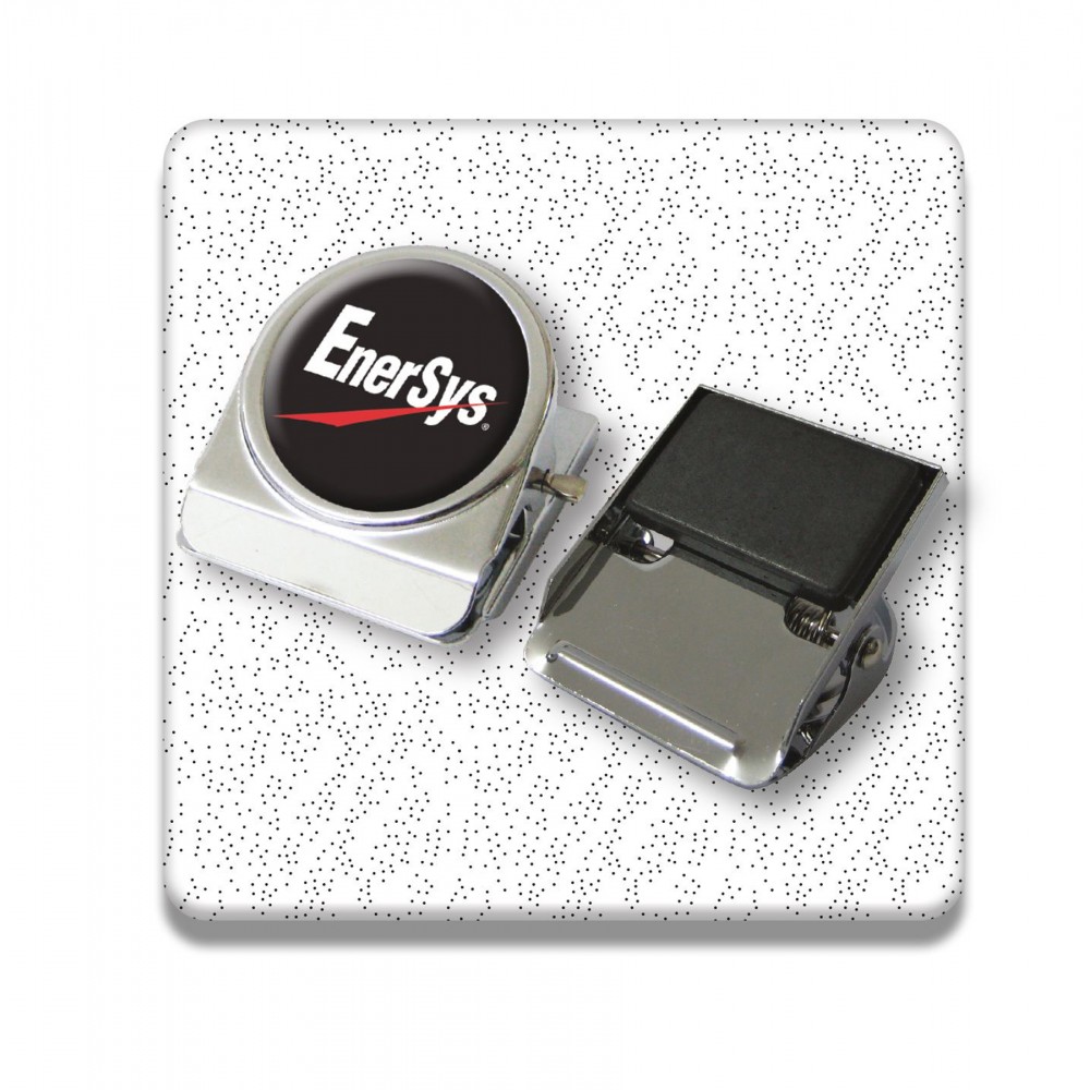 Custom Imprinted Circle Clip W/Magnet with Gel-Skin Custom Imprinted Circle Clip W/Magnet with Gel-Skin