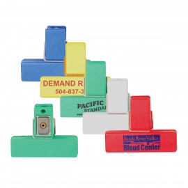 Small Bag Clip w/Magnetic Back with Logo  Small Bag Clip w/Magnetic Back with Logo