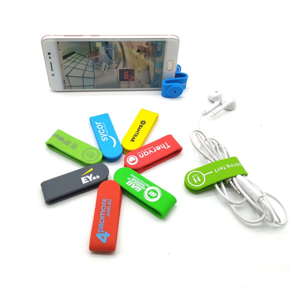 Silicone Magnetic Universal Clip with Logo