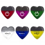 Logo Branded Custom Plastic Heart Shaped Magnetic Memo Clip w/Strong Grip