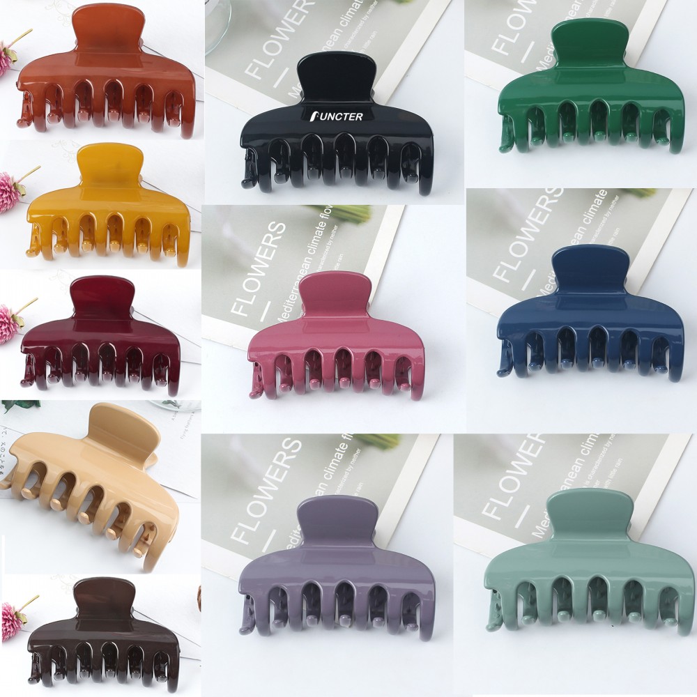 Custom Printed Neutral Rectangle Hair Claw Clips Hair Clips