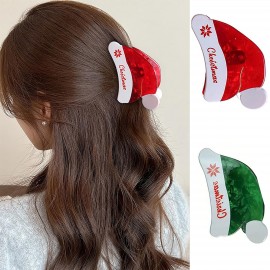 Custom Printed Holiday Hair Accessory Clip