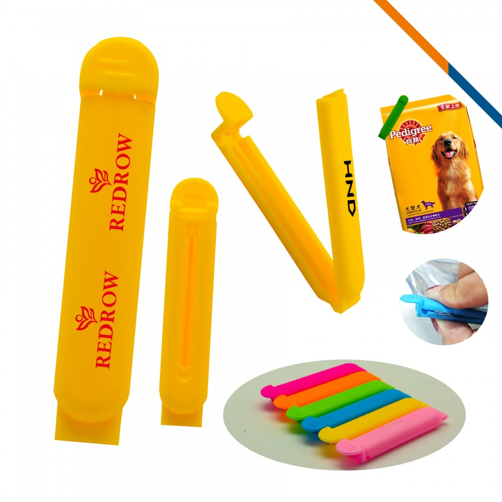 Personalized Clip-n-Seal Clip 5 pack_Yellow