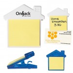 Logo Branded House Clip With Sticky Notes
