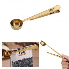 Stainless Steel Scoop With Bag Clip with Logo  Stainless Steel Scoop With Bag Clip with Logo