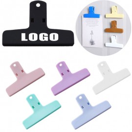 4" Custom Colorful Plastic Whiteboard Refrigerator Magnetic Clip with Logo