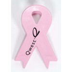 Customized Pink Awareness Ribbon Magnetic Memo Clip
