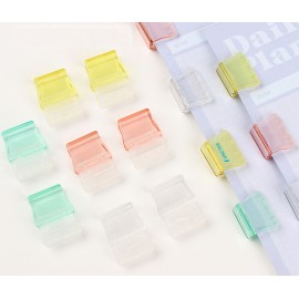 Transparent Book Clip Paper Clip Prevent Books From Curling Clip Bookmark with Logo