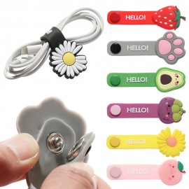 Cute Earphone Cable Ties with Logo