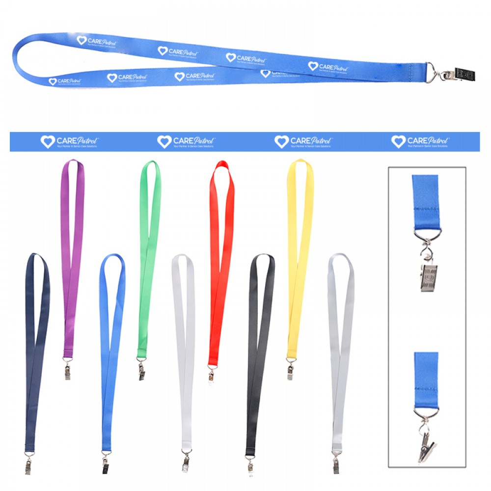 Custom Printed Versatile Lanyard w/ Lobster Claw Clasp