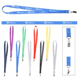 Custom Printed Versatile Lanyard w/ Lobster Claw Clasp