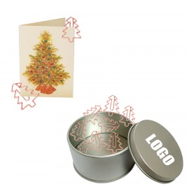 Rose Gold Tree Shaped Paper Clips in Tin Box with Logo