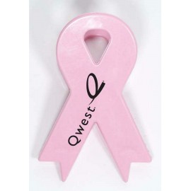 Custom Pink Awareness Ribbon Magnetic Memo Clip (6 Week Production)