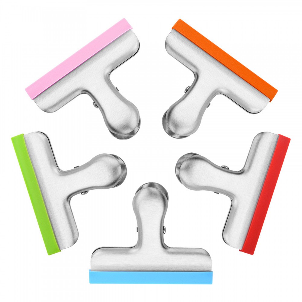 Silicone Stainless Steel Sealing Clip Custom Imprinted Silicone Stainless Steel Sealing Clip Custom Imprinted