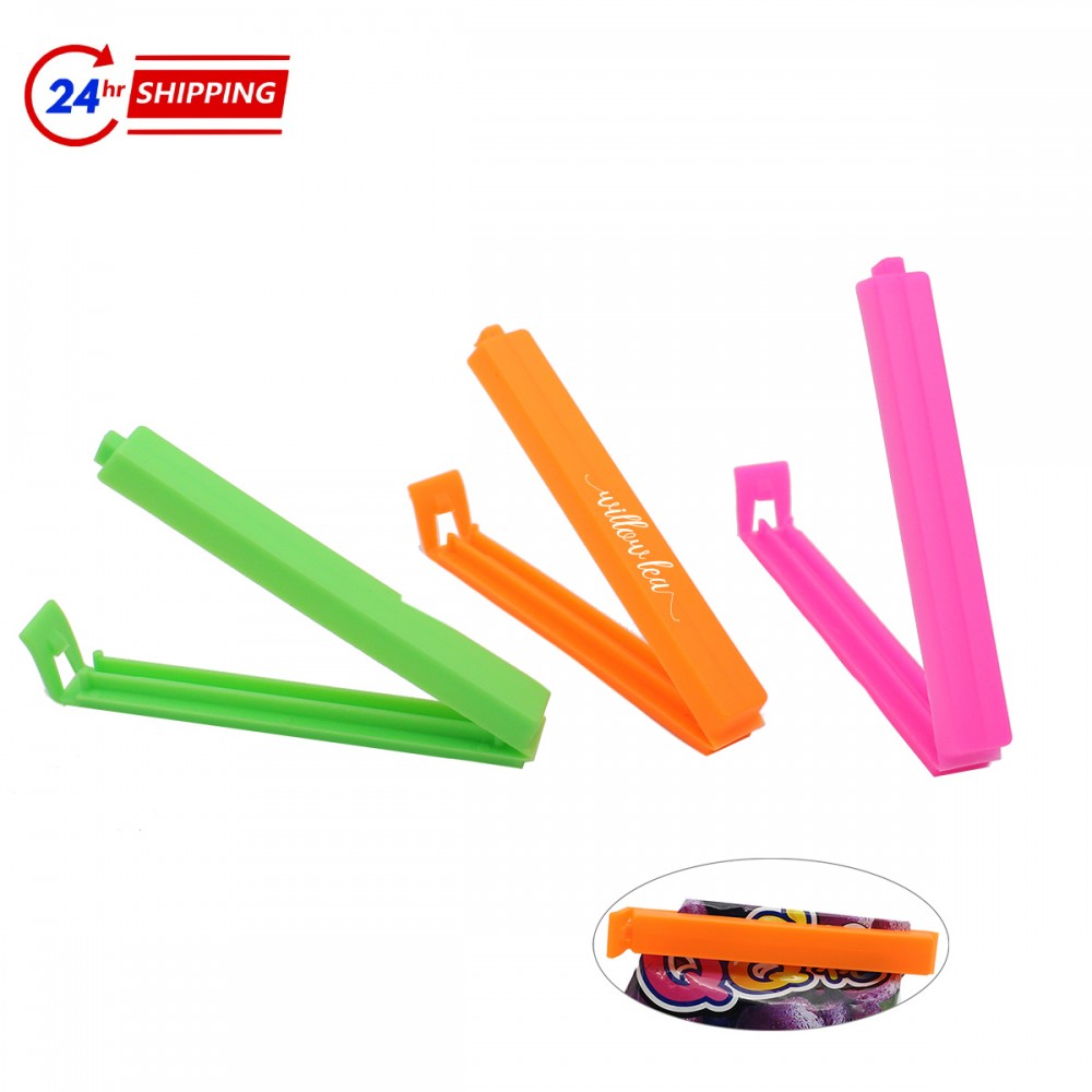 Personalized 4 3/8" Food Bag Sealing Clips
