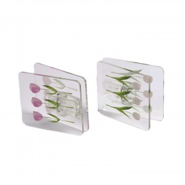 Transparent Acrylic Paper Clip with Logo